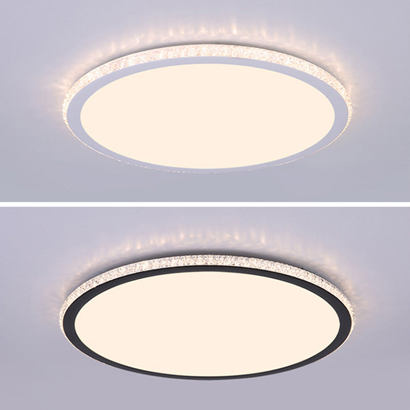 Eenvoudige Disk Shaped Flushmount Verlichting Acryl Slaapkamer Oppervlak Gemonteerd LED Plafond Licht