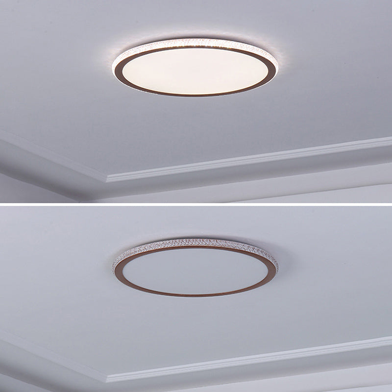 Eenvoudige Disk Shaped Flushmount Verlichting Acryl Slaapkamer Oppervlak Gemonteerd LED Plafond Licht