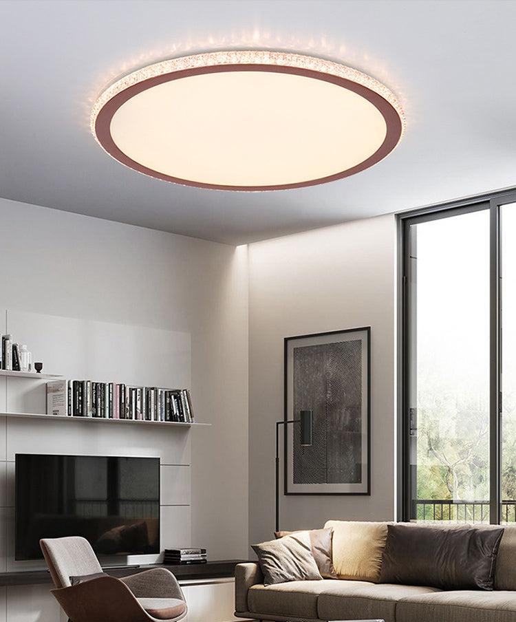 Eenvoudige Disk Shaped Flushmount Verlichting Acryl Slaapkamer Oppervlak Gemonteerd LED Plafond Licht