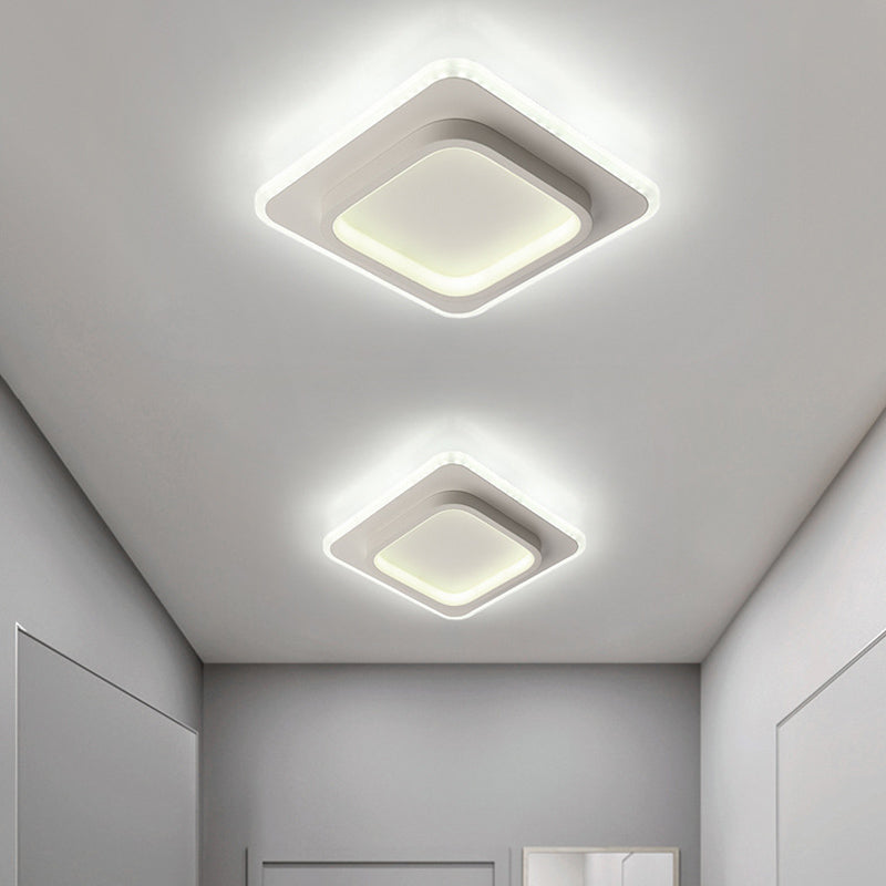 Lámpara de techo de montaje empotrado de estilo nórdico, iluminación LED de montaje empotrado con forma geométrica para dormitorio