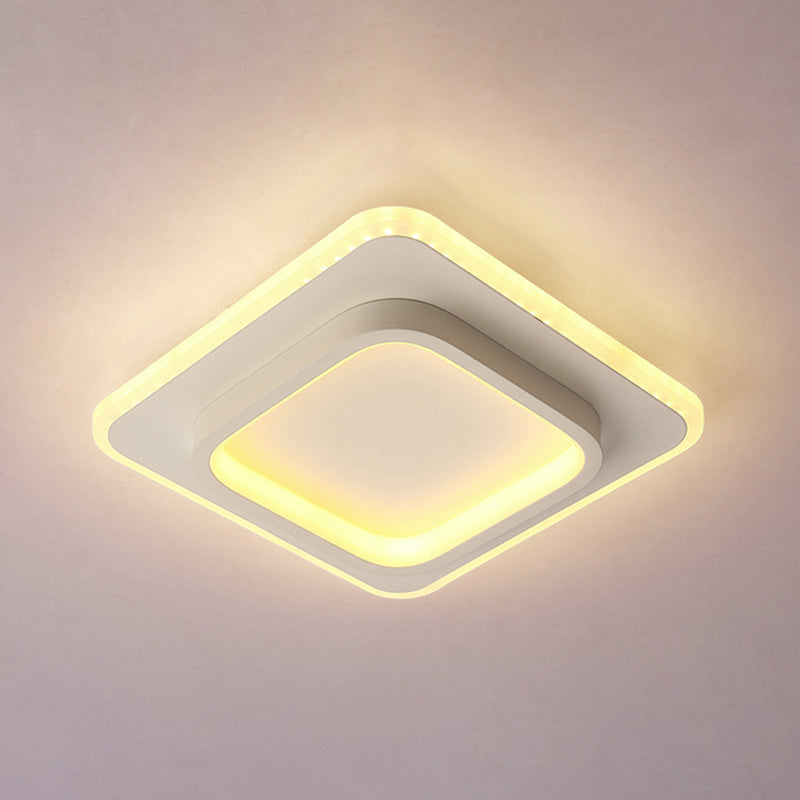Lámpara de techo de montaje empotrado de estilo nórdico, iluminación LED de montaje empotrado con forma geométrica para dormitorio