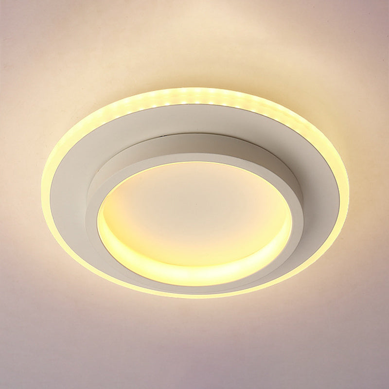 Lámpara de techo de montaje empotrado de estilo nórdico, iluminación LED de montaje empotrado con forma geométrica para dormitorio