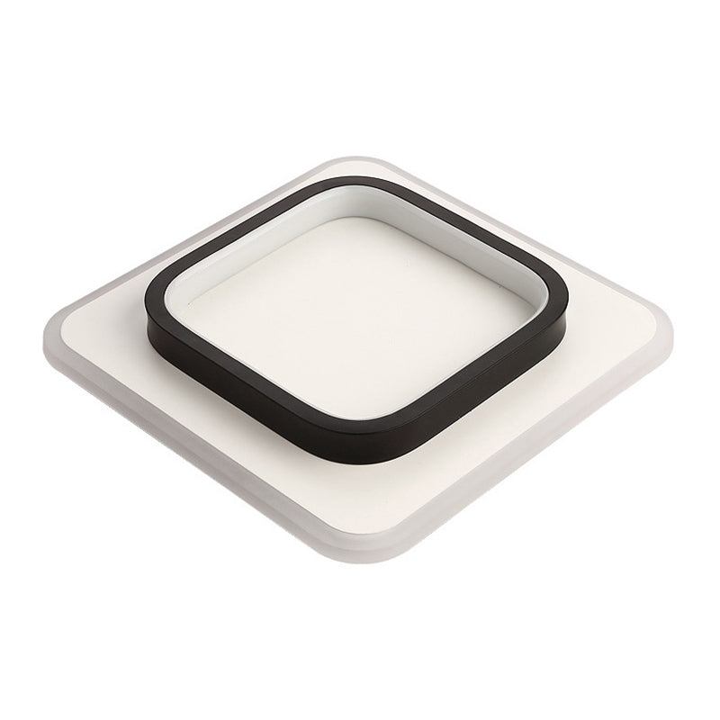 Lámpara de techo de montaje empotrado de estilo nórdico, iluminación LED de montaje empotrado con forma geométrica para dormitorio
