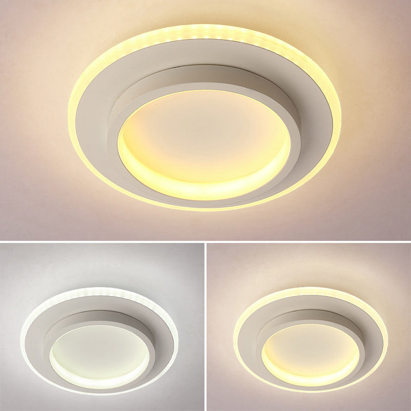 Lámpara de techo de montaje empotrado de estilo nórdico, iluminación LED de montaje empotrado con forma geométrica para dormitorio