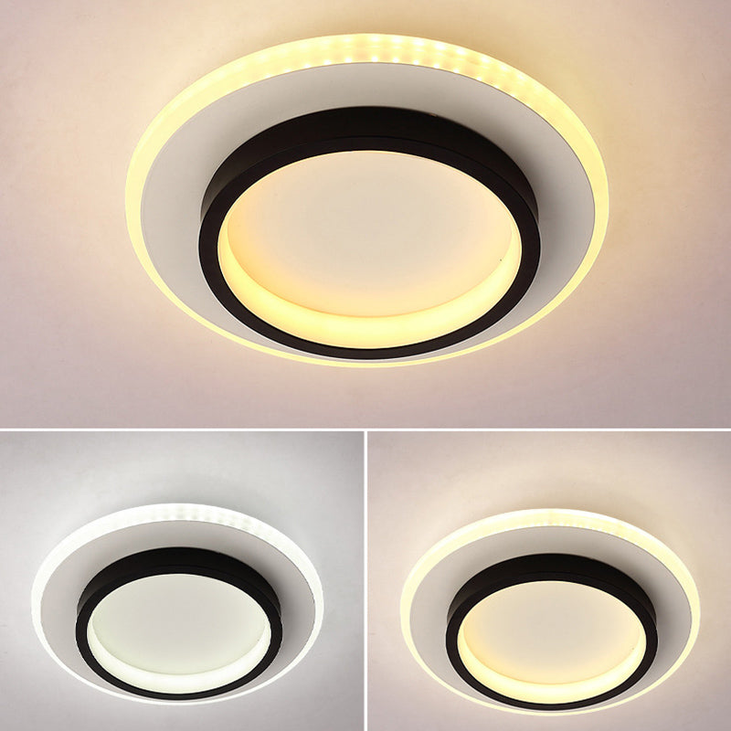 Lámpara de techo de montaje empotrado de estilo nórdico, iluminación LED de montaje empotrado con forma geométrica para dormitorio