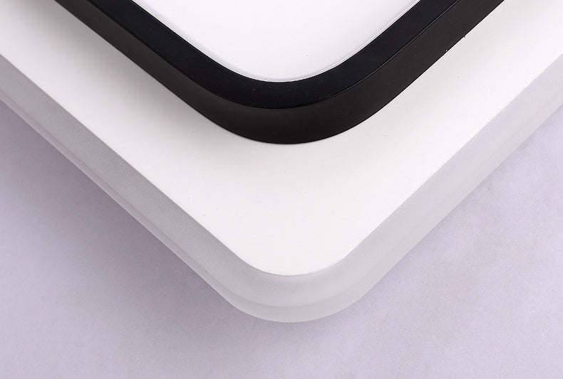 Lámpara de techo de montaje empotrado de estilo nórdico, iluminación LED de montaje empotrado con forma geométrica para dormitorio