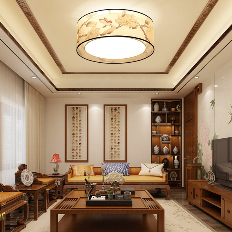 Stof vierkante inbouwverlichting moderne stijl beige inbouw plafondlamp