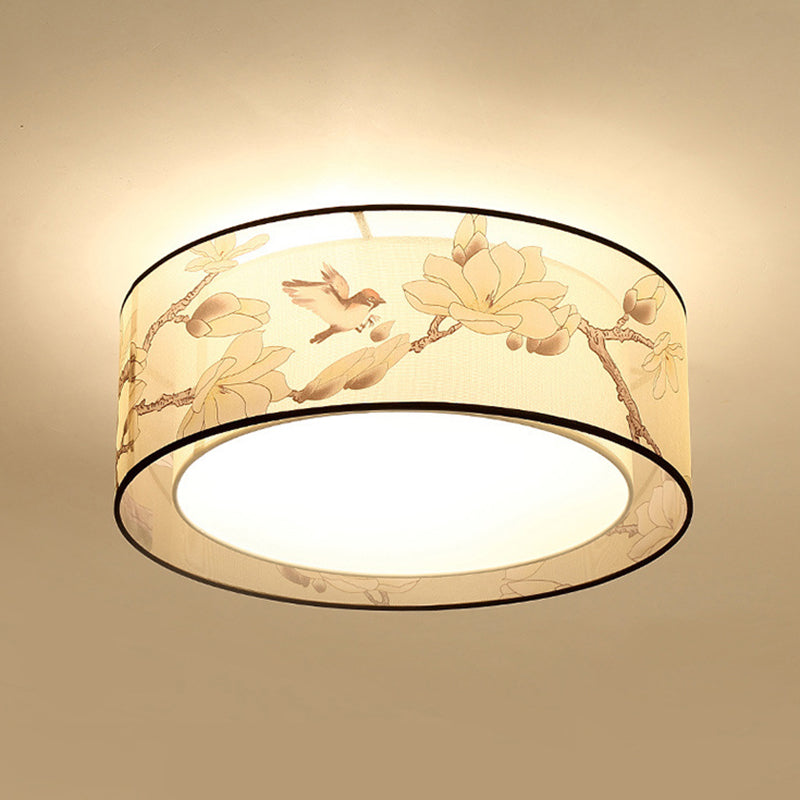Stof vierkante inbouwverlichting moderne stijl beige inbouw plafondlamp
