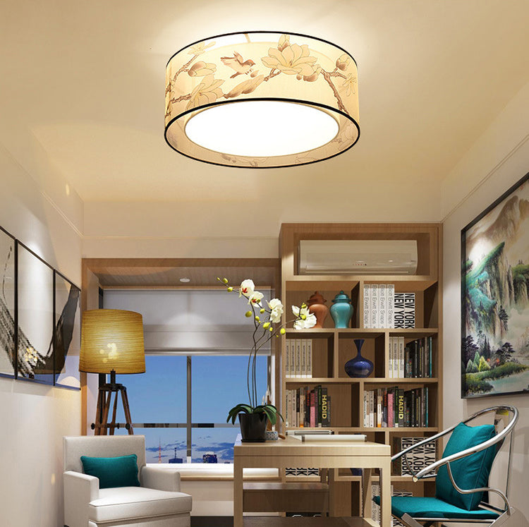 Stof vierkante inbouwverlichting moderne stijl beige inbouw plafondlamp