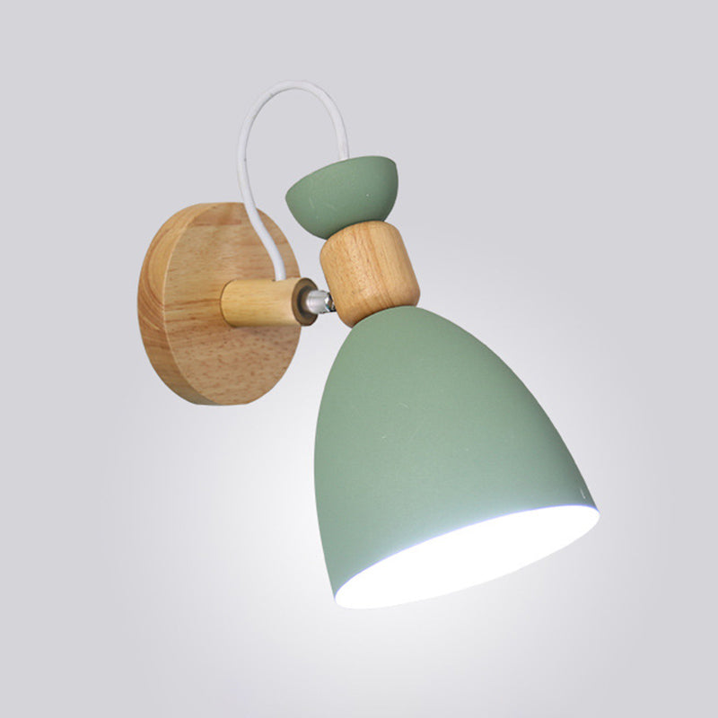 Nordic Minimalist Style Armed Wall Light Sconce Metal 1 Light Sconces