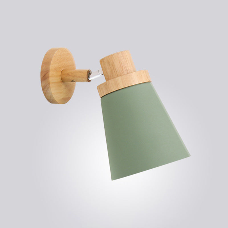 Nordic Minimalist Style Armed Wall Light Sconce Metal 1 Light Sconces