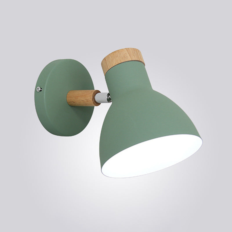 Nordic Minimalist Style Armed Wall Light Sconce Metal 1 Light Sconces