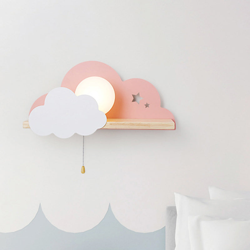 Moderna semplicità nuvola a parete a parete leggera monte muro di lampada per camera da letto