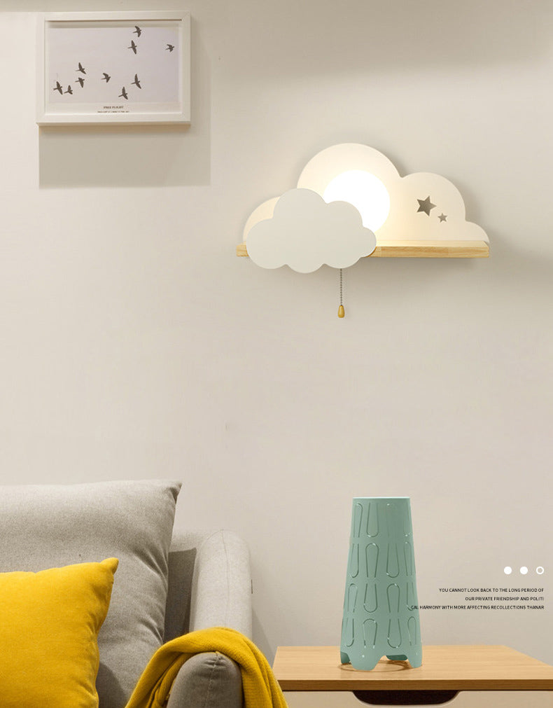 Moderna semplicità nuvola a parete a parete leggera monte muro di lampada per camera da letto