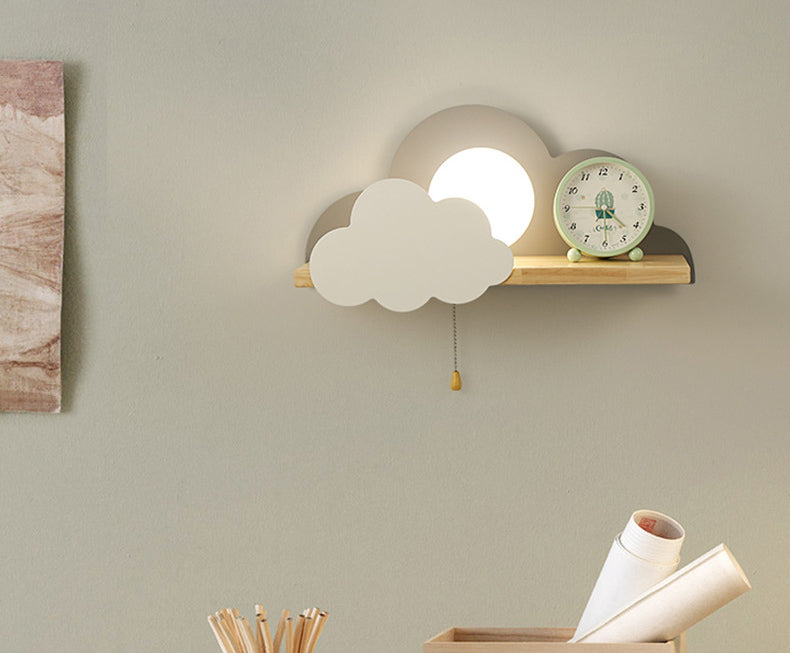 Moderna semplicità nuvola a parete a parete leggera monte muro di lampada per camera da letto