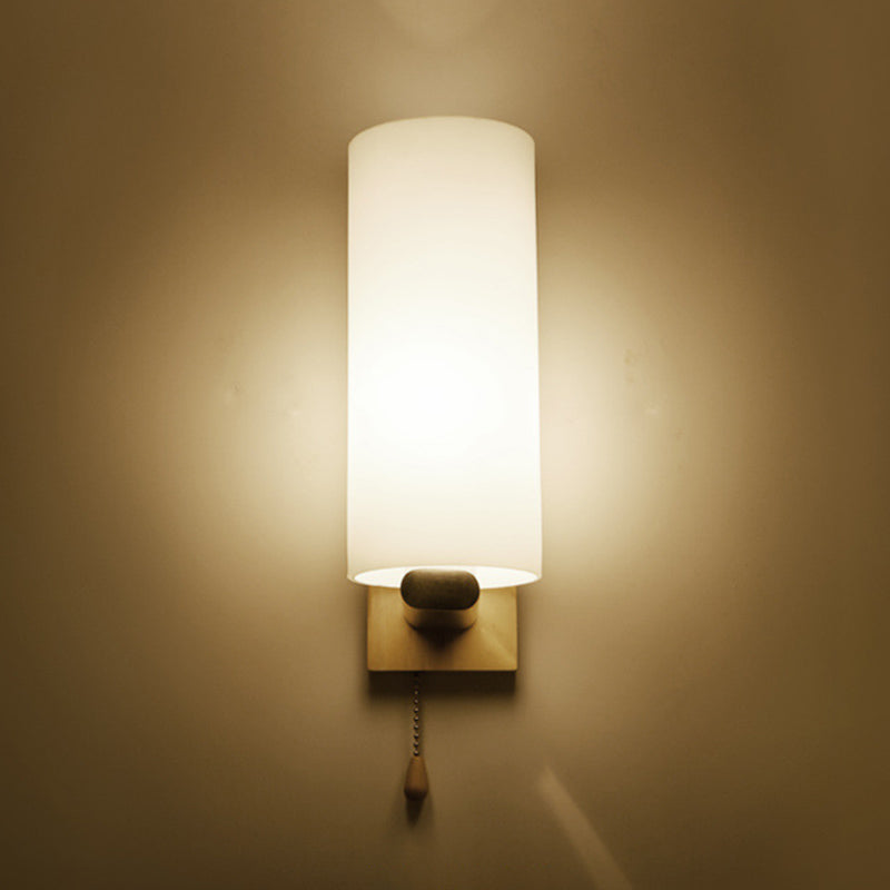 Ultra-modern Cylinder Wall Mount Lighting Glass Wall Mounted Light Fixture for Living Room