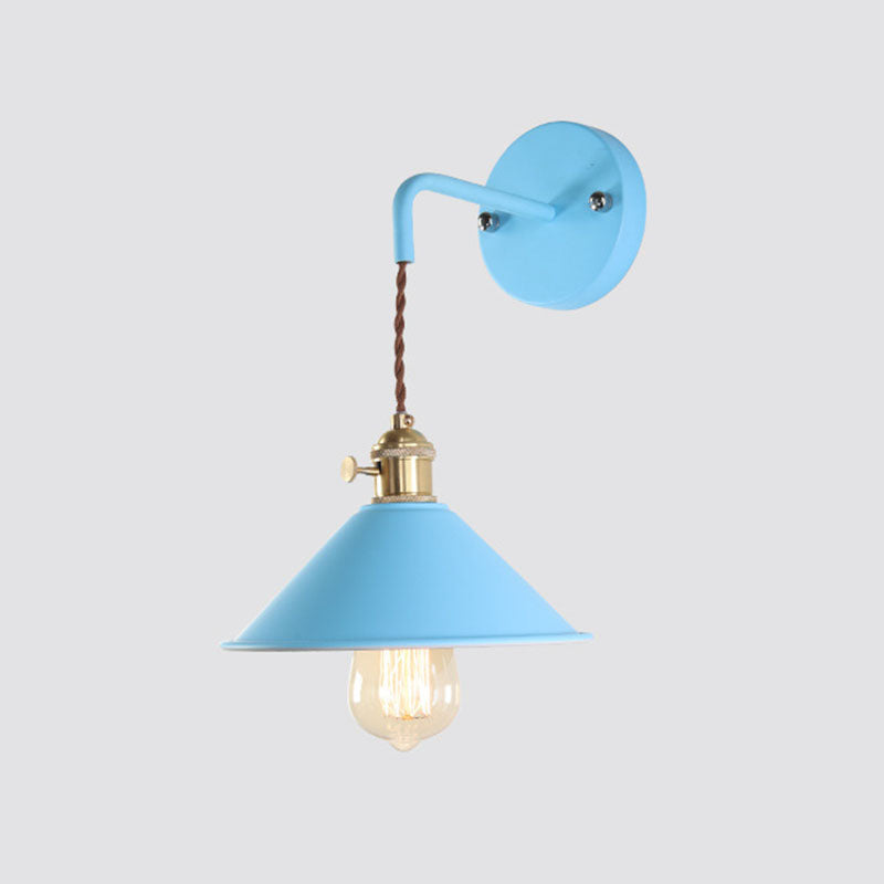 Cone Wall Light Sponce Nordic Minimalist Style Metal 1 Light Sponces