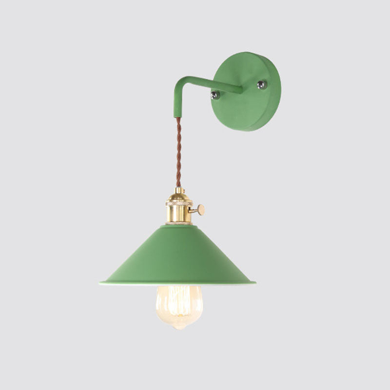 Cone Wall Light Sponce Nordic Minimalist Style Metal 1 Light Sponces