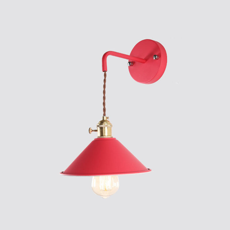 Cone Wall Light Sponce Nordic Minimalist Style Metal 1 Light Sponces