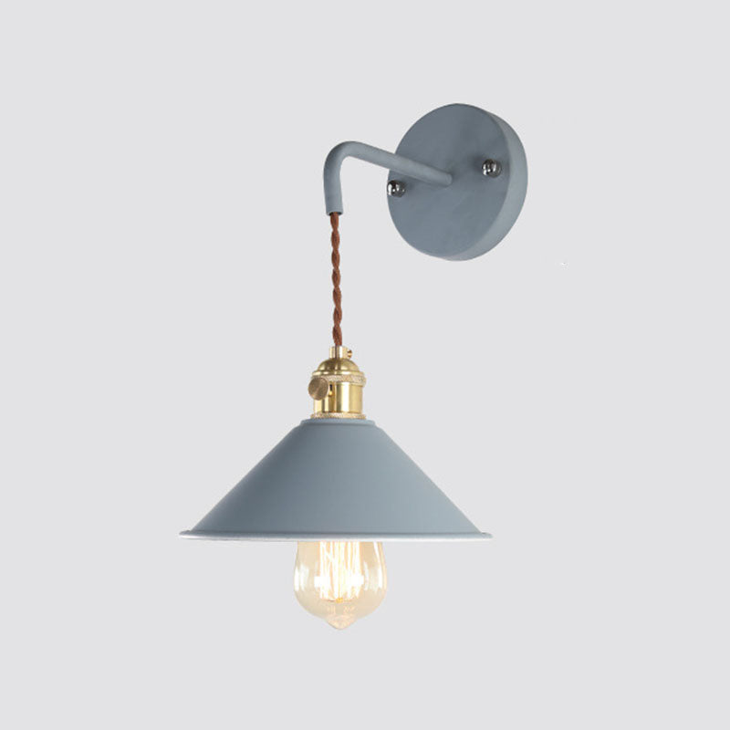 Cone Wall Light Sponce Nordic Minimalist Style Metal 1 Light Sponces