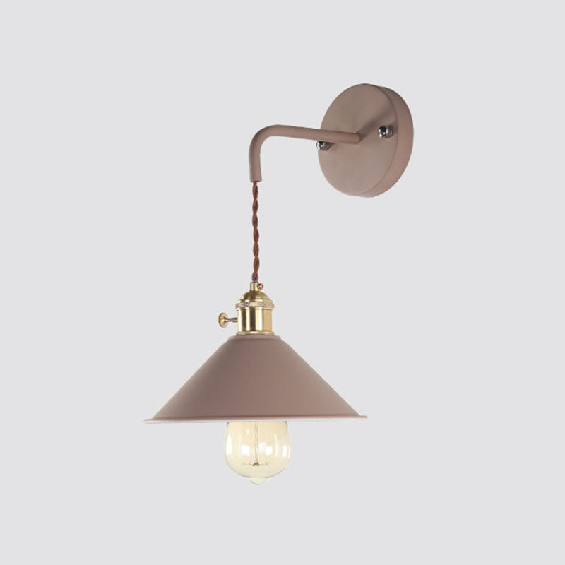 Cone Wall Light Sponce Nordic Minimalist Style Metal 1 Light Sponces