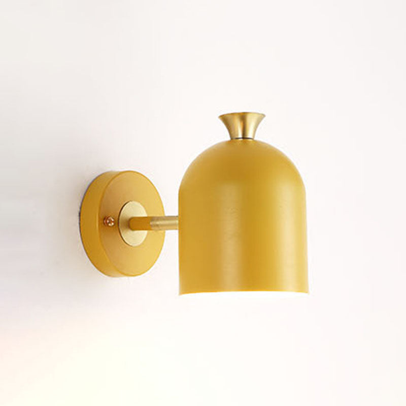 Noordse macaron -stijl gearceerde muurlicht SCONCE METAL 1 LICHT SCONCES