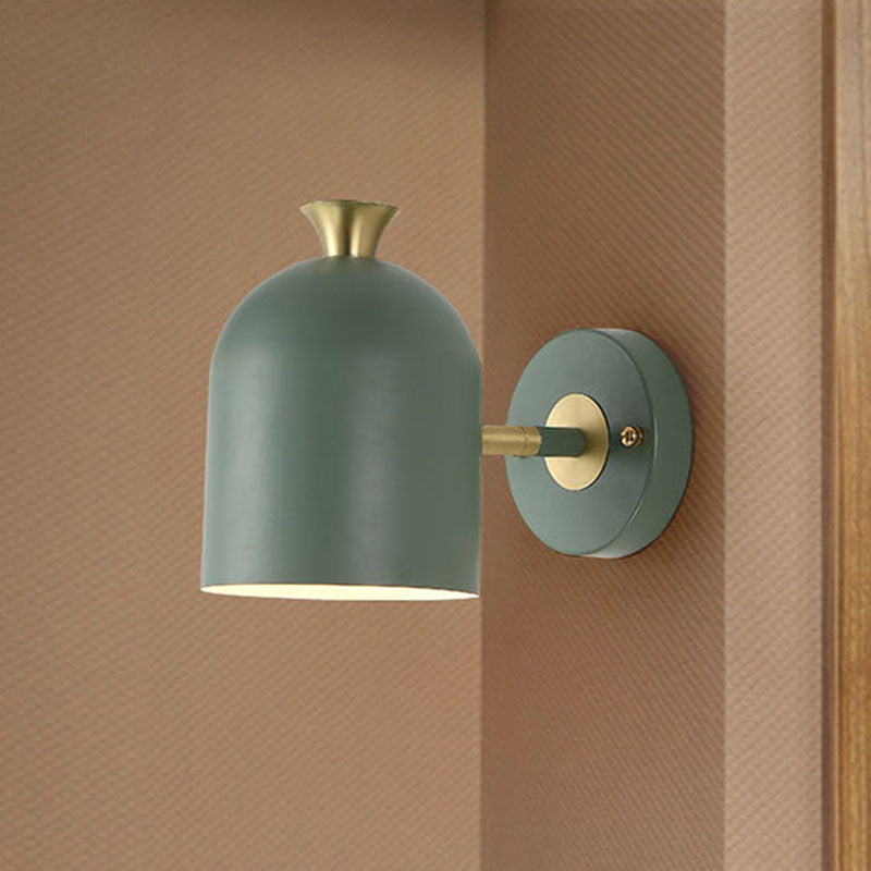 Noordse macaron -stijl gearceerde muurlicht SCONCE METAL 1 LICHT SCONCES
