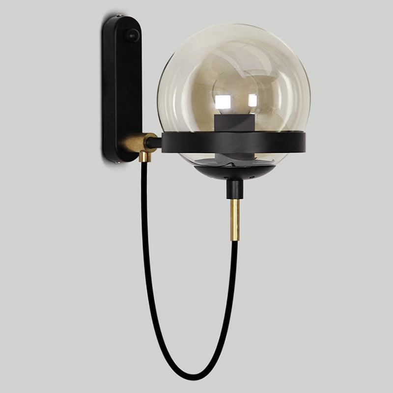 Globe Wandleuchte moderne minimalistische Glas 1 Lichtleuchten