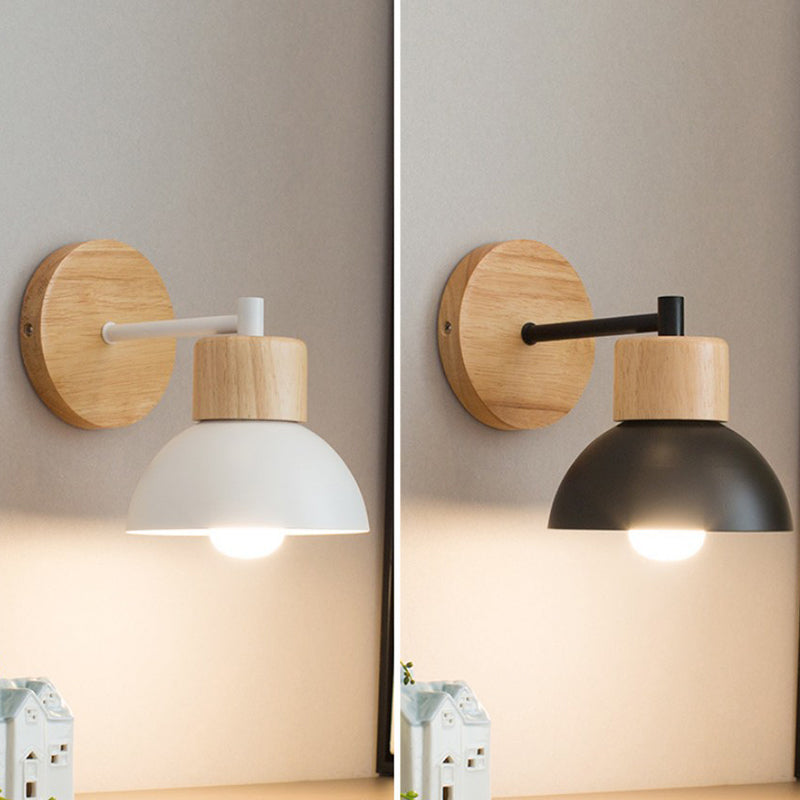 Contemporary Dome Wall Mounted Lights Metal Wall Mounted Lamp for Bedroom
