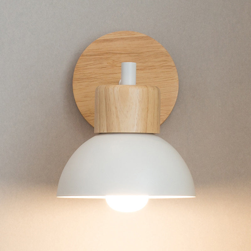 Contemporary Dome Wall Mounted Lights Metal Wall Mounted Lamp for Bedroom