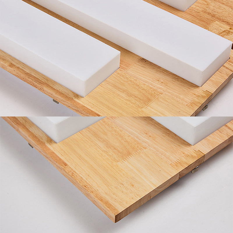 Indoor Rechteckige Flush Mount Light Japanische Stil Ultra-dünne Flush Deckenleuchte