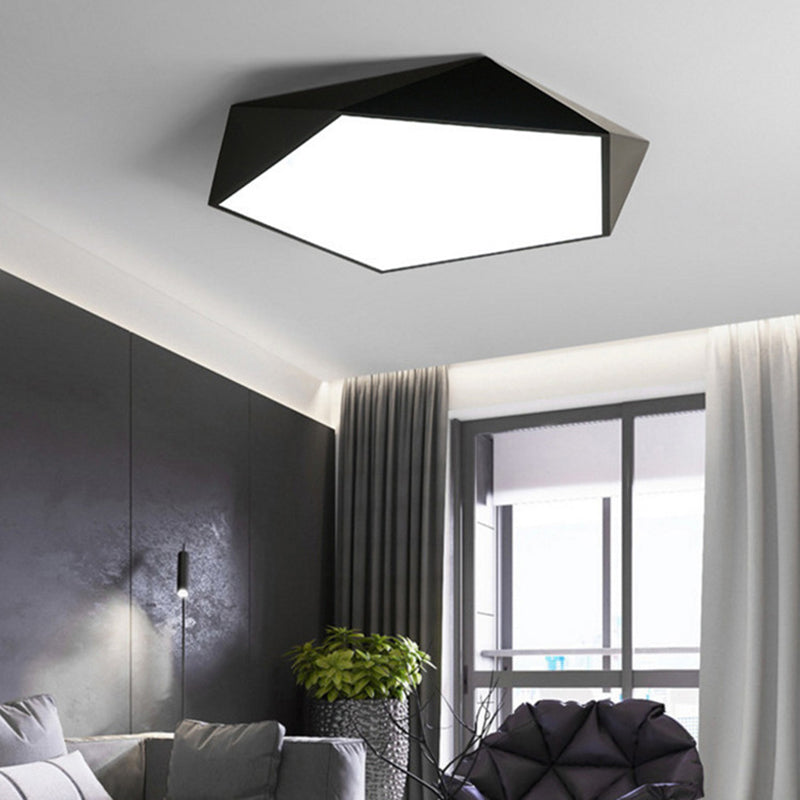 Nordic Macaroon Flush Mount Led Light Creative Geometry Flush Mount Lighting for Bedroom