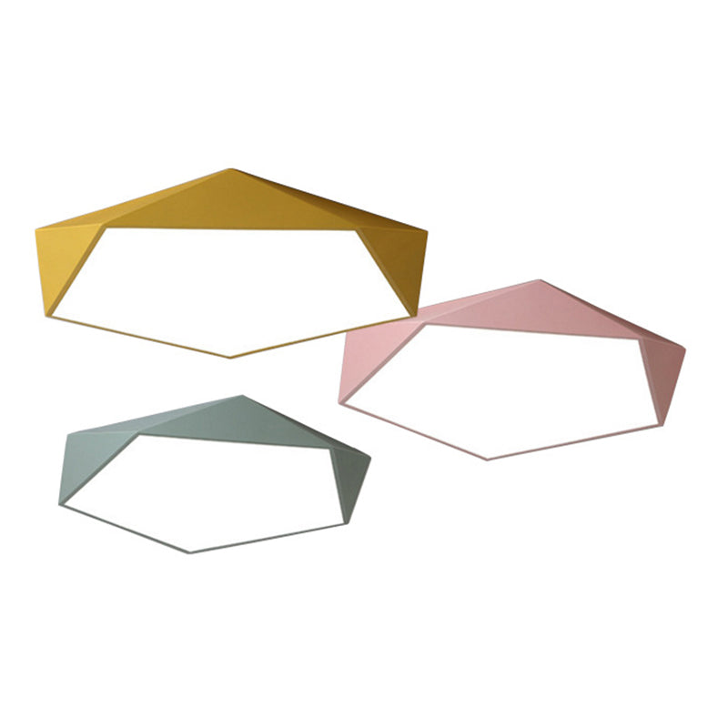Nordic Macaroon Flush Mount ha condotto la luce creativa Geometria Flush Mount Illuminazione per la camera da letto