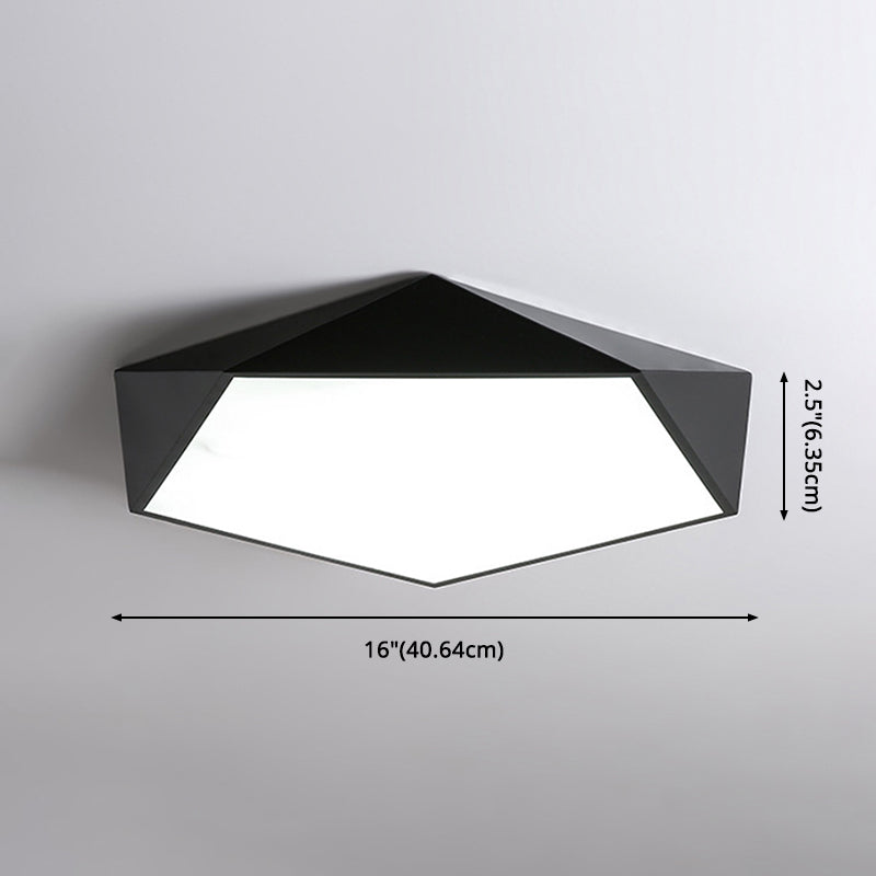 Nordic Macaroon Flush Mount ha condotto la luce creativa Geometria Flush Mount Illuminazione per la camera da letto