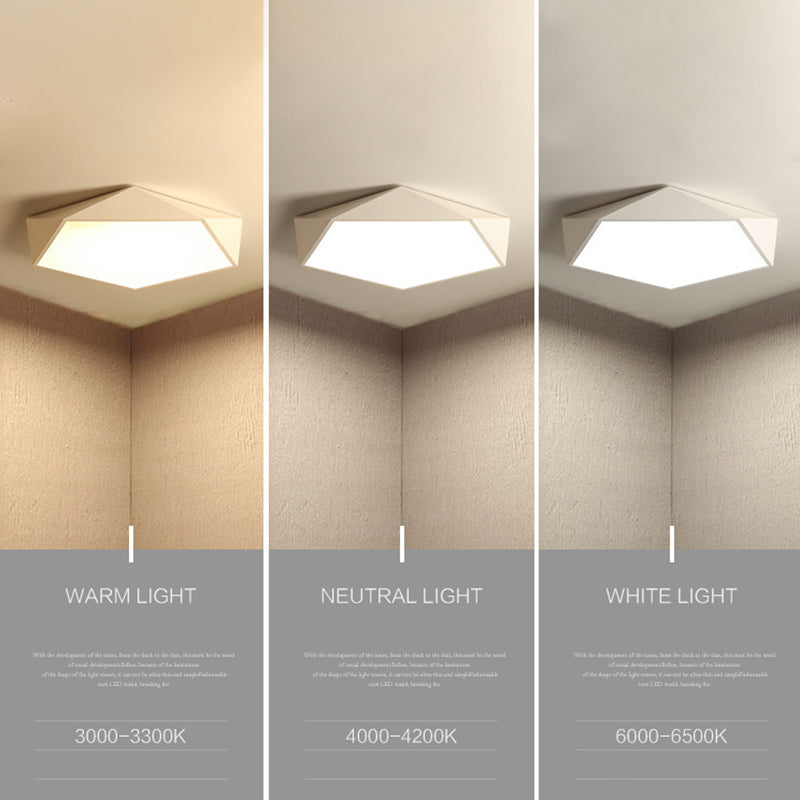 Nordic Macaroon Flush Mount ha condotto la luce creativa Geometria Flush Mount Illuminazione per la camera da letto