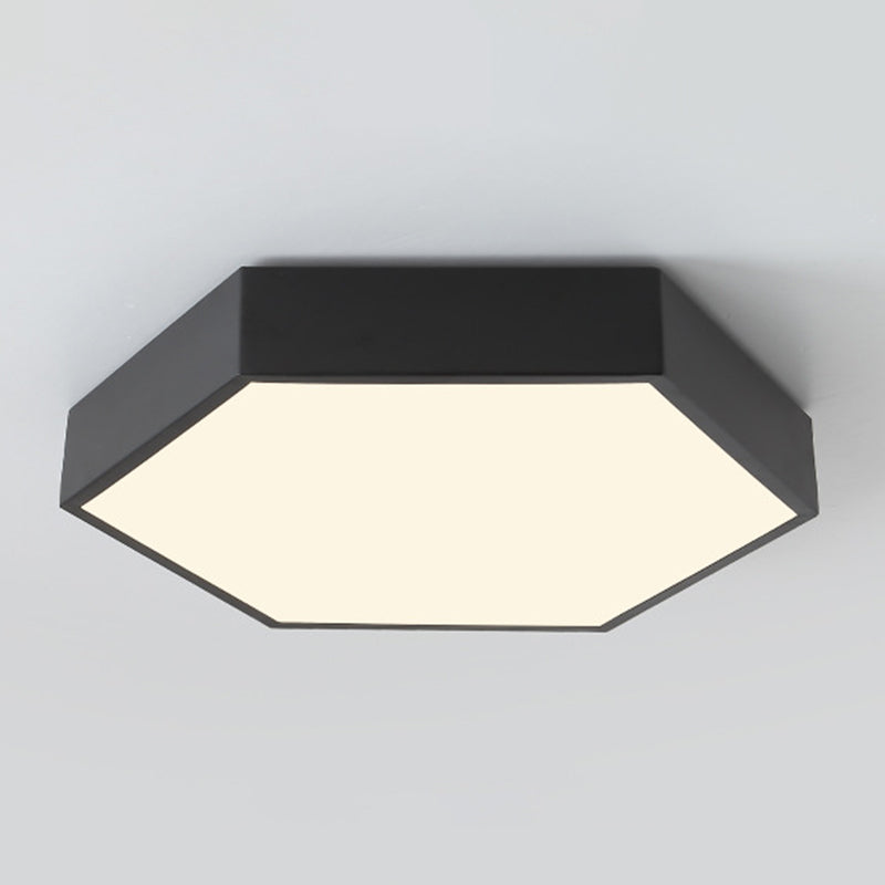 Hexagonal Flush Mount Light Fixture Modern Style Acrylic LED Flush Ceiling Light Fixture