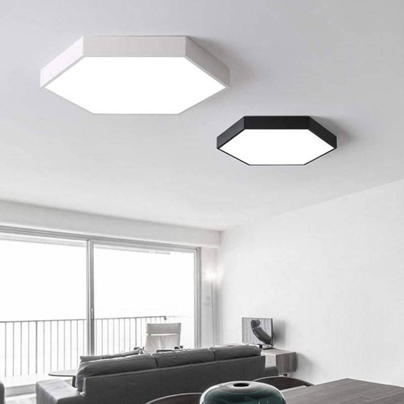 Hexagonal Flush Mount Light Fixture Modern Style Acrylic LED Flush Ceiling Light Fixture