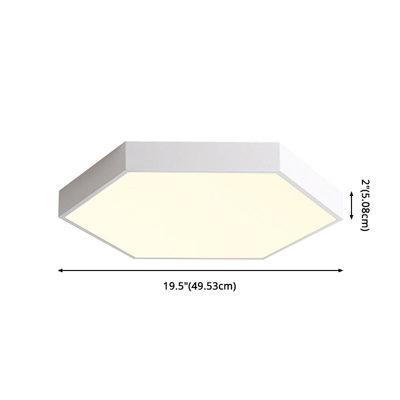 Hexagonal Flush Mount Light Fixture Modern Style Acrylic LED Flush Ceiling Light Fixture