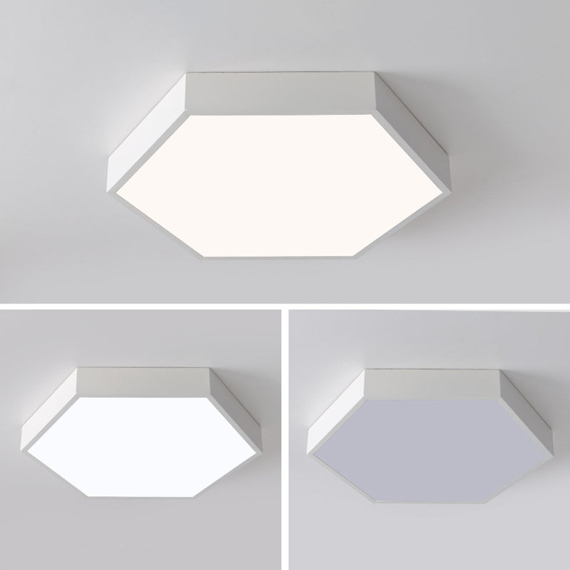 Hexagonal Flush Mount Light Fixture Modern Style Acrylic LED Flush Ceiling Light Fixture