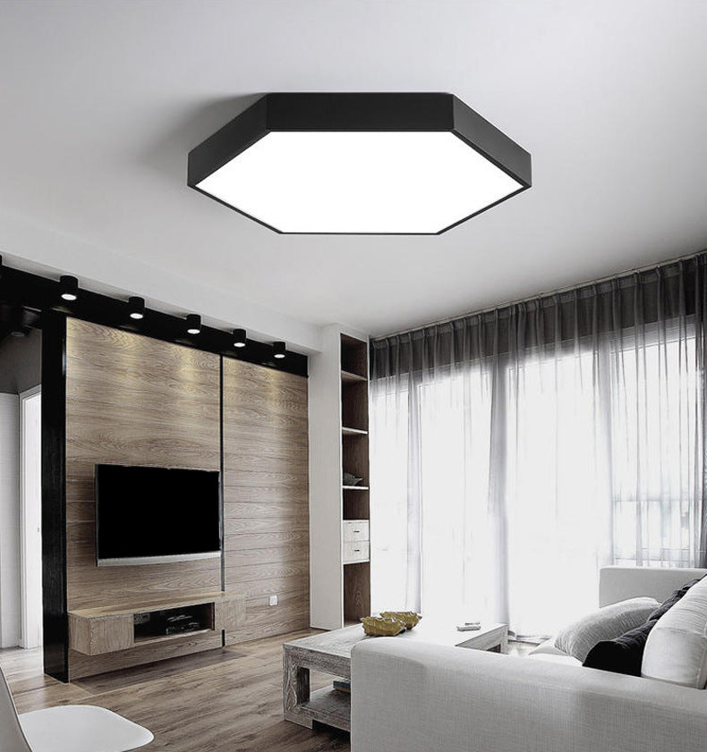 Hexagonal Flush Mount Light Fixture Modern Style Acrylic LED Flush Ceiling Light Fixture