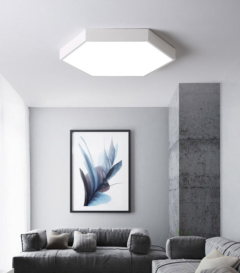 Hexagonal Flush Mount Light Fixture Modern Style Acrylic LED Flush Ceiling Light Fixture