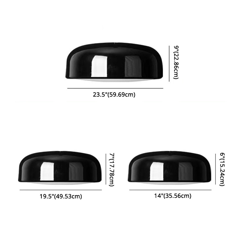 Polierte Aluminiumlegierung, moderne Einfachheit, Deckenleuchte, 4 Leuchten, Acrylschirm, Unterputzleuchte