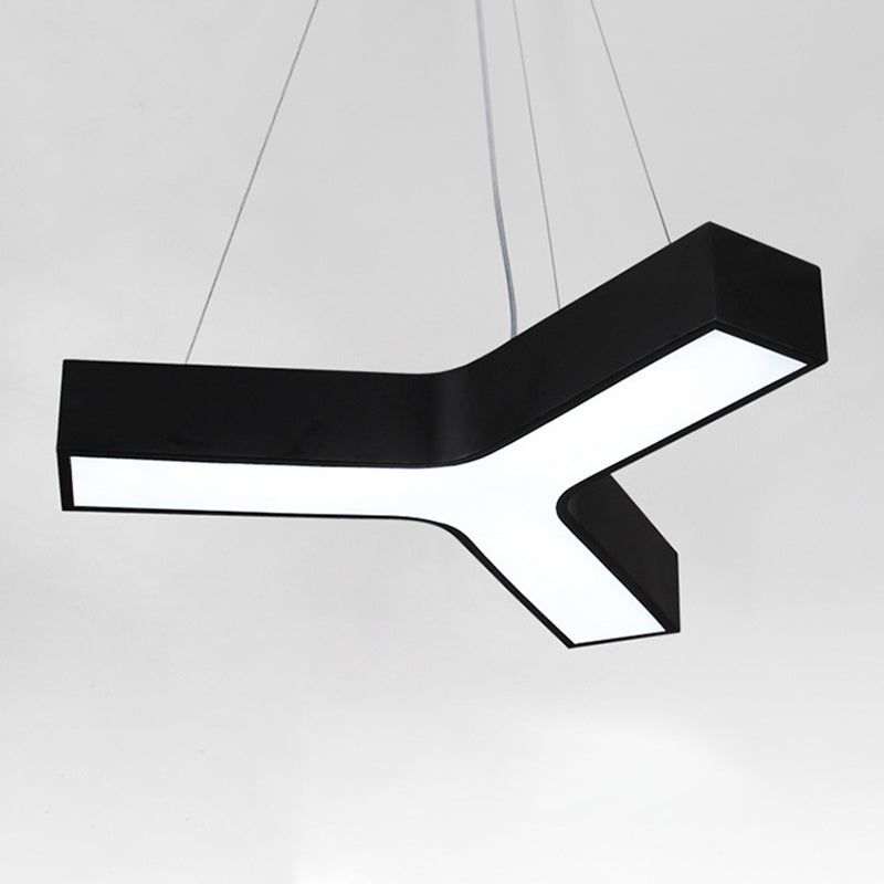 Y-Shaped Down Lighting Pendant Simplicity Style LED Metal Pendant Lighting Fixture