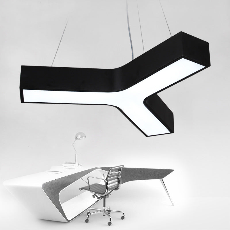 Y-Shaped Down Lighting Pendant Simplicity Style LED Metal Pendant Lighting Fixture