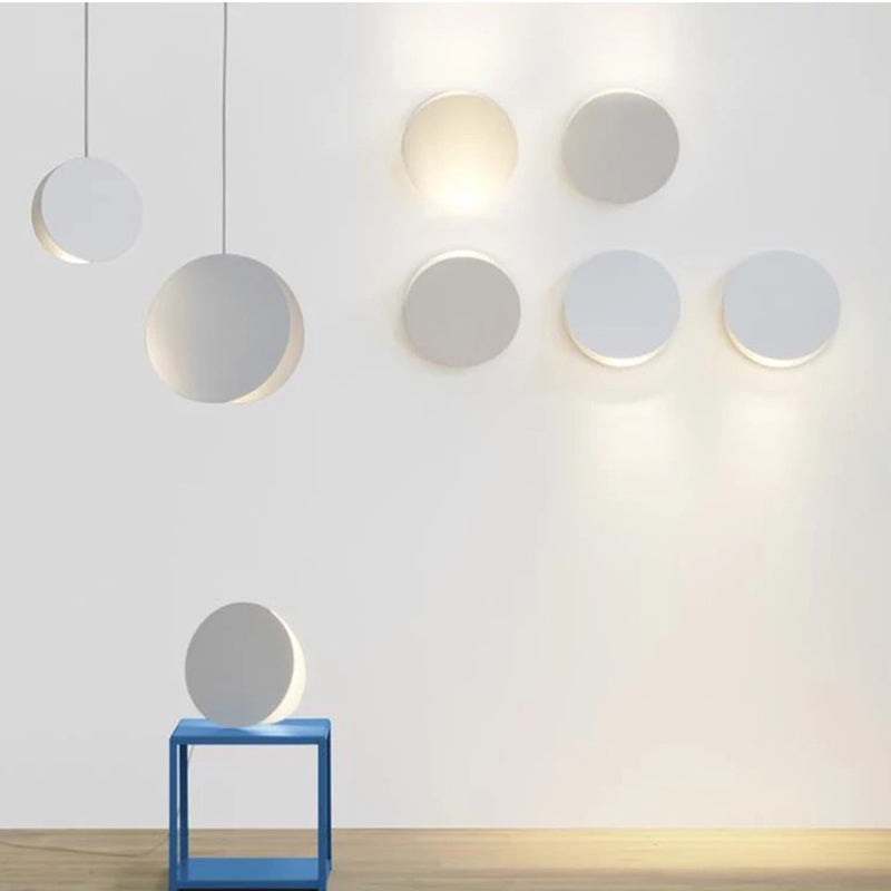 Lámpara colgante de metal redonda creativa Bulbo individual Post-Modern Style Lighting Fixture para pasillo del pasillo