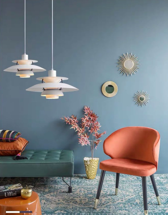 Aluminium nordique multi-couleurs en option en aluminium Light Light 1-Light Minimism Lighting Forwing For Restaurant Cafe Shop