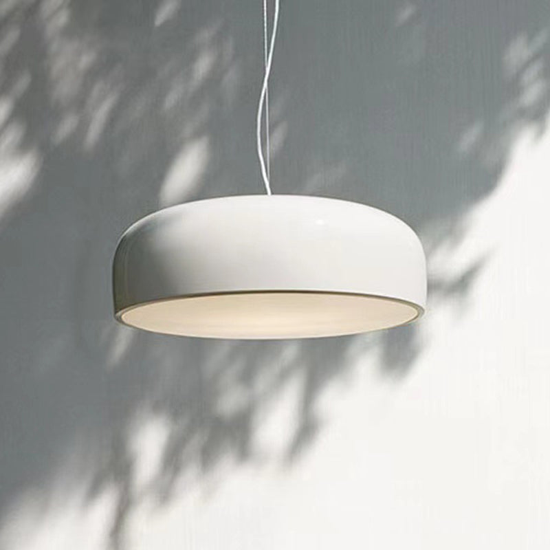 Polished Aluminum Alloy Modern Simplicity Hanging Light 4-Lights Acrylic Shade Suspension Pendant with 47" Adjustable Wire