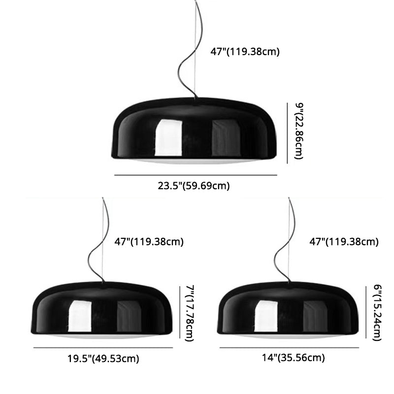 Polished Aluminum Alloy Modern Simplicity Hanging Light 4-Lights Acrylic Shade Suspension Pendant with 47" Adjustable Wire