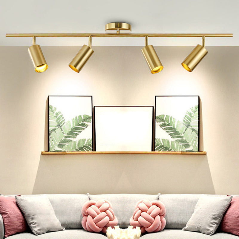 Ultra-modern Cylinder Wall Mount Lighting Metallic Wall Mounted Light Fixture for Living Room
