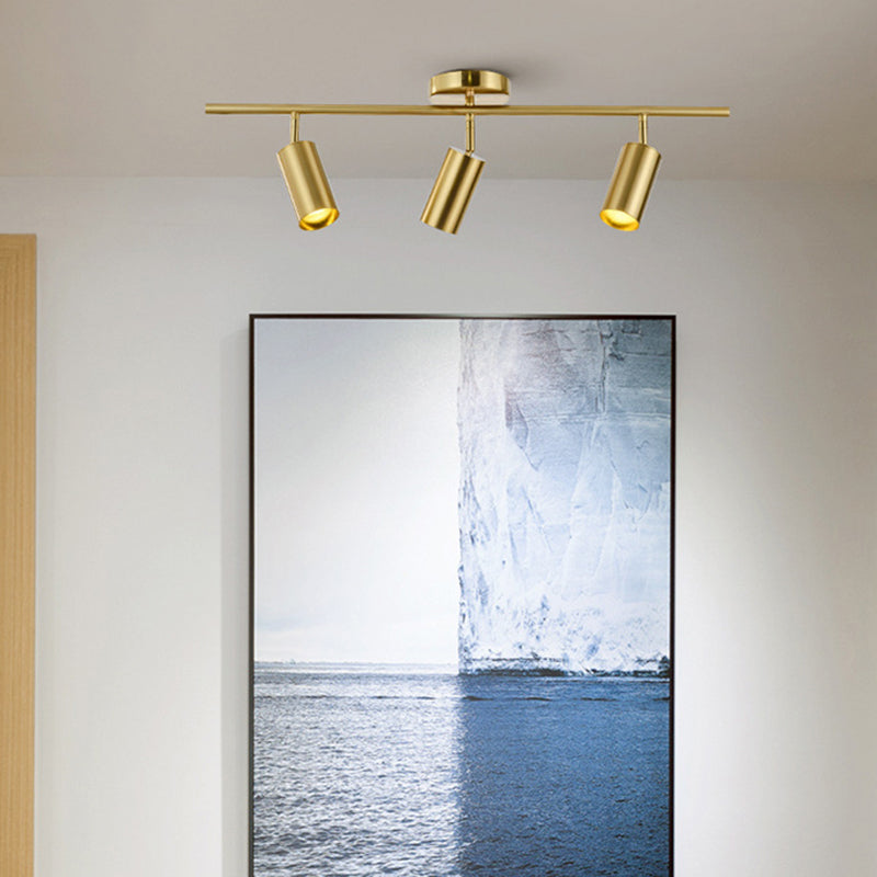 Ultra-modern Cylinder Wall Mount Lighting Metallic Wall Mounted Light Fixture for Living Room